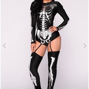 Fashion Nova Skeleton Costume Size M/L